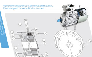 Electromagnetic brake in AC direct current
